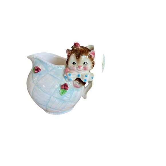 Vintage Kitty Creamer Anthropomorphic Kitschy Kitten Cat Collectible‎ Coffee - Picture 8 of 13
